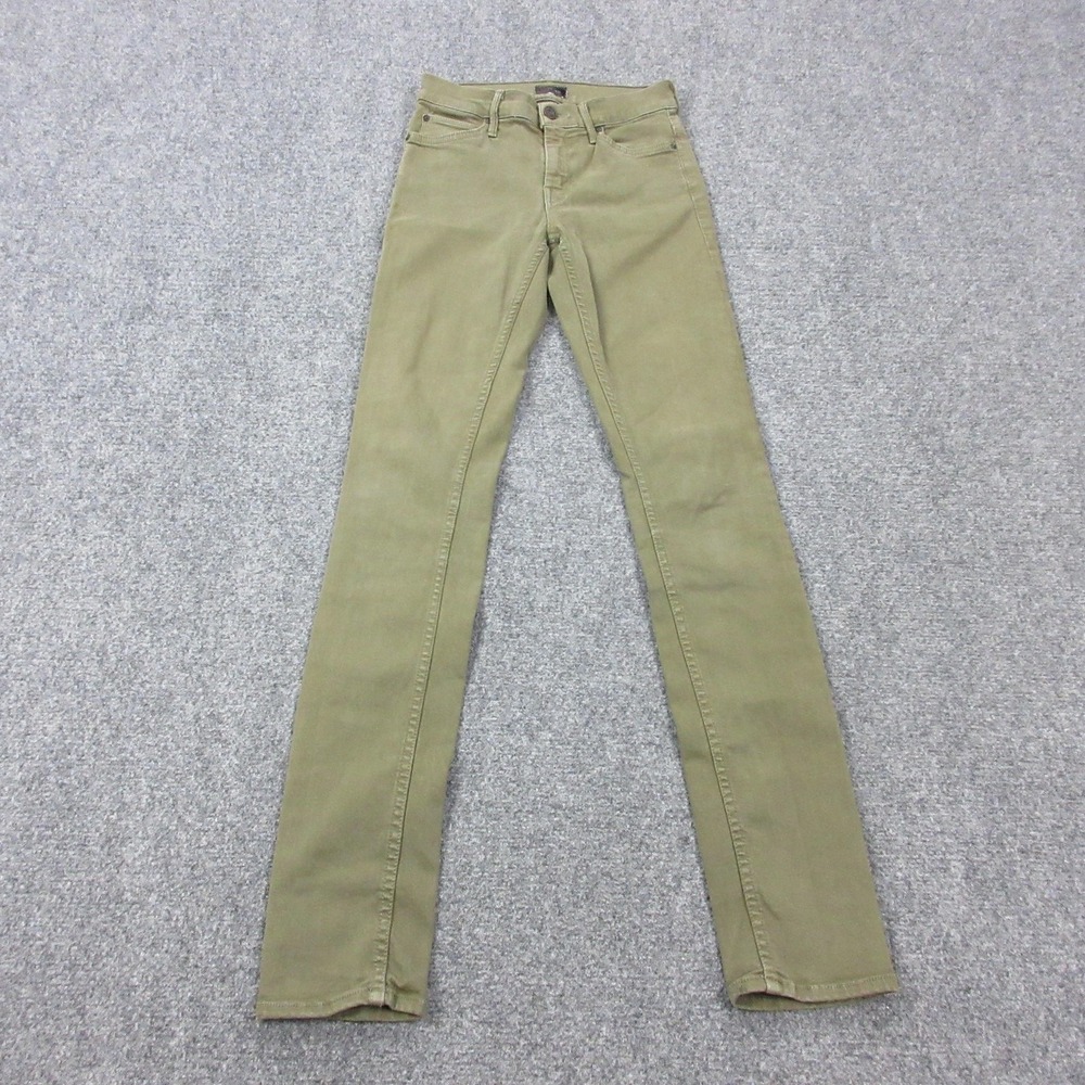 Mother Jeans Womens 25 Green Low Rise Skinny Stretch Denim Five Pocket